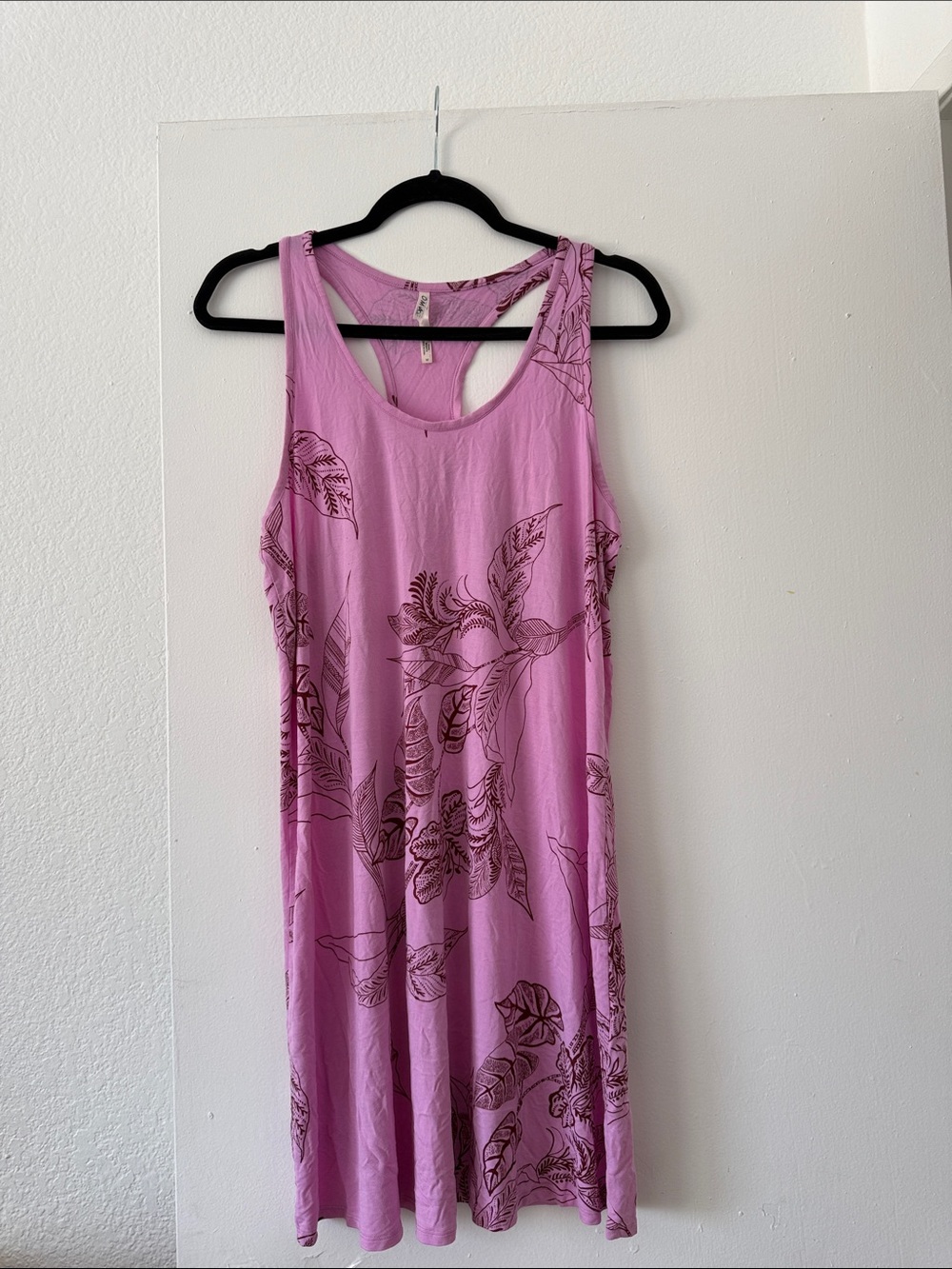 Sleeveless Pink / Lavender Floral Tank Dress